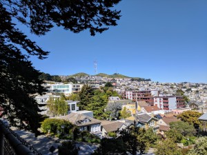 A view of San Francisco Twin Peaks.